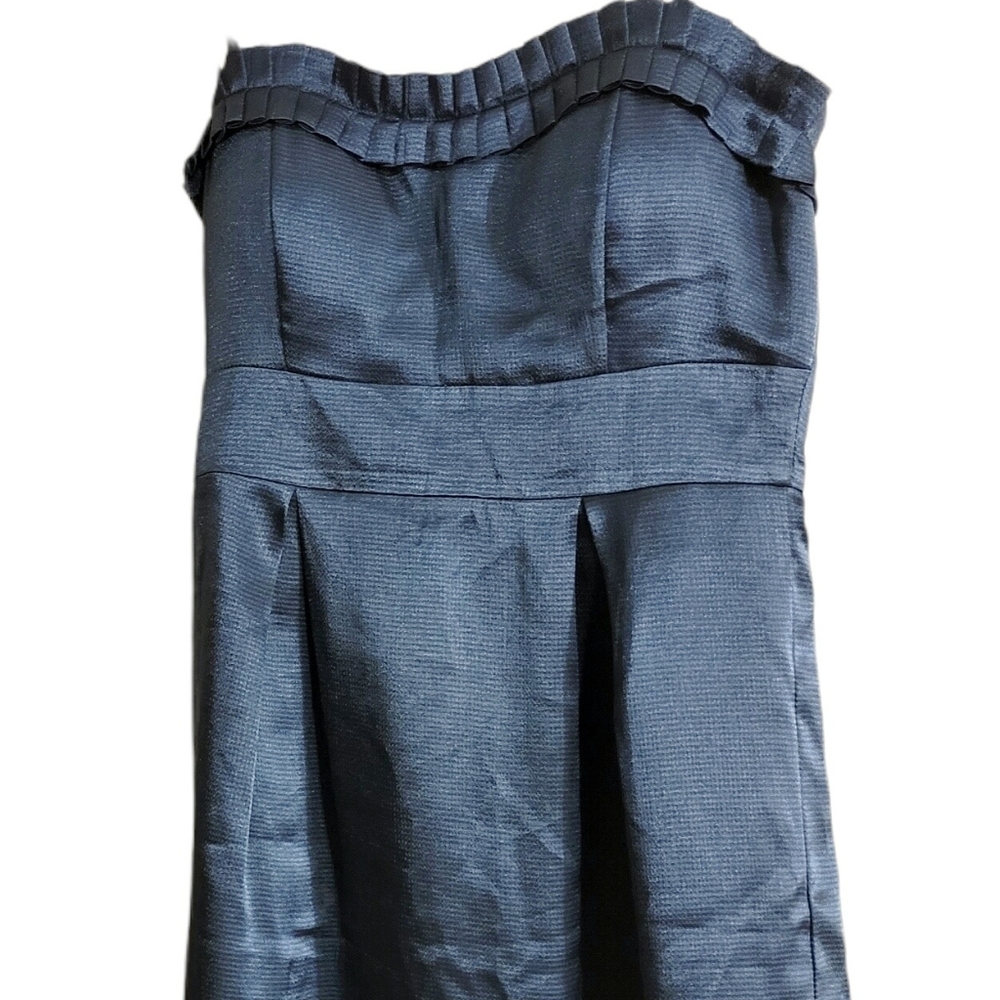 Blue Sleeveless Mini Dress With Thin Straps